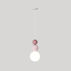 Suspension globe contemporaine avec cordons réglables pour salle à manger
