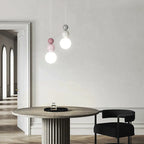 Suspension globe contemporaine avec cordons réglables pour salle à manger
