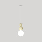 Suspension globe contemporaine avec cordons réglables pour salle à manger