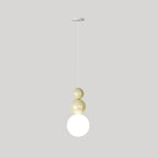 Suspension globe contemporaine avec cordons réglables pour salle à manger