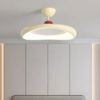 Plafonnier LED semi-encastré rond à intensité variable pour chambre à coucher