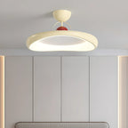 Plafonnier LED semi-encastré rond à intensité variable pour chambre à coucher