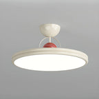 Plafonnier LED semi-encastré rond à intensité variable pour chambre à coucher