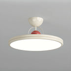 Plafonnier LED semi-encastré rond à intensité variable pour chambre à coucher
