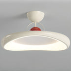 Plafonnier LED semi-encastré rond à intensité variable pour chambre à coucher