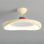 Plafonnier LED semi-encastré rond à intensité variable pour chambre à coucher