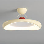 Plafonnier LED semi-encastré rond à intensité variable pour chambre à coucher