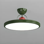 Plafonnier LED semi-encastré rond à intensité variable pour chambre à coucher