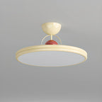 Plafonnier LED semi-encastré rond à intensité variable pour chambre à coucher