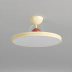 Plafonnier LED semi-encastré rond à intensité variable pour chambre à coucher