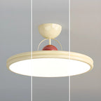 Plafonnier LED semi-encastré rond à intensité variable pour chambre à coucher