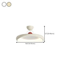 Plafonnier LED semi-encastré rond à intensité variable pour chambre à coucher