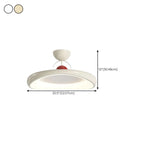 Plafonnier LED semi-encastré rond à intensité variable pour chambre à coucher