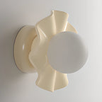 Plafonnier semi-encastré moderne crème de 5 pouces pour couloir