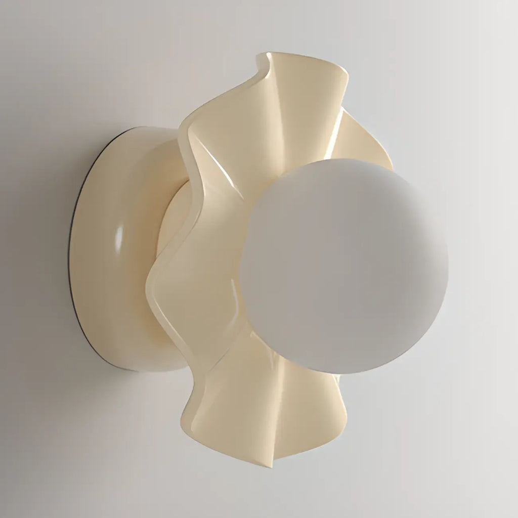 Plafonnier semi-encastré moderne crème de 5 pouces pour couloir