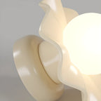 Plafonnier semi-encastré moderne crème de 5 pouces pour couloir