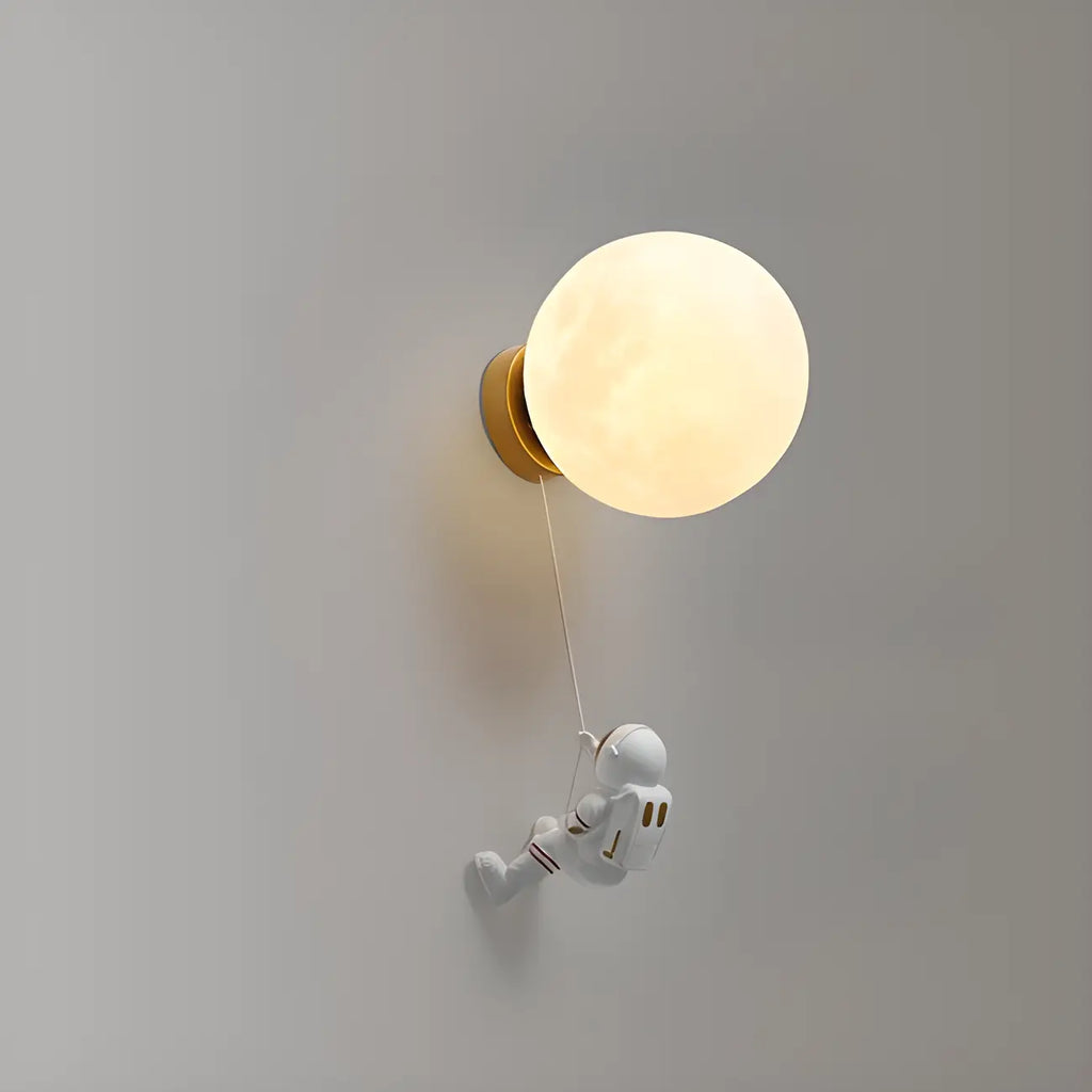 Applique murale LED Globe Astronaute pour chambre d'enfant