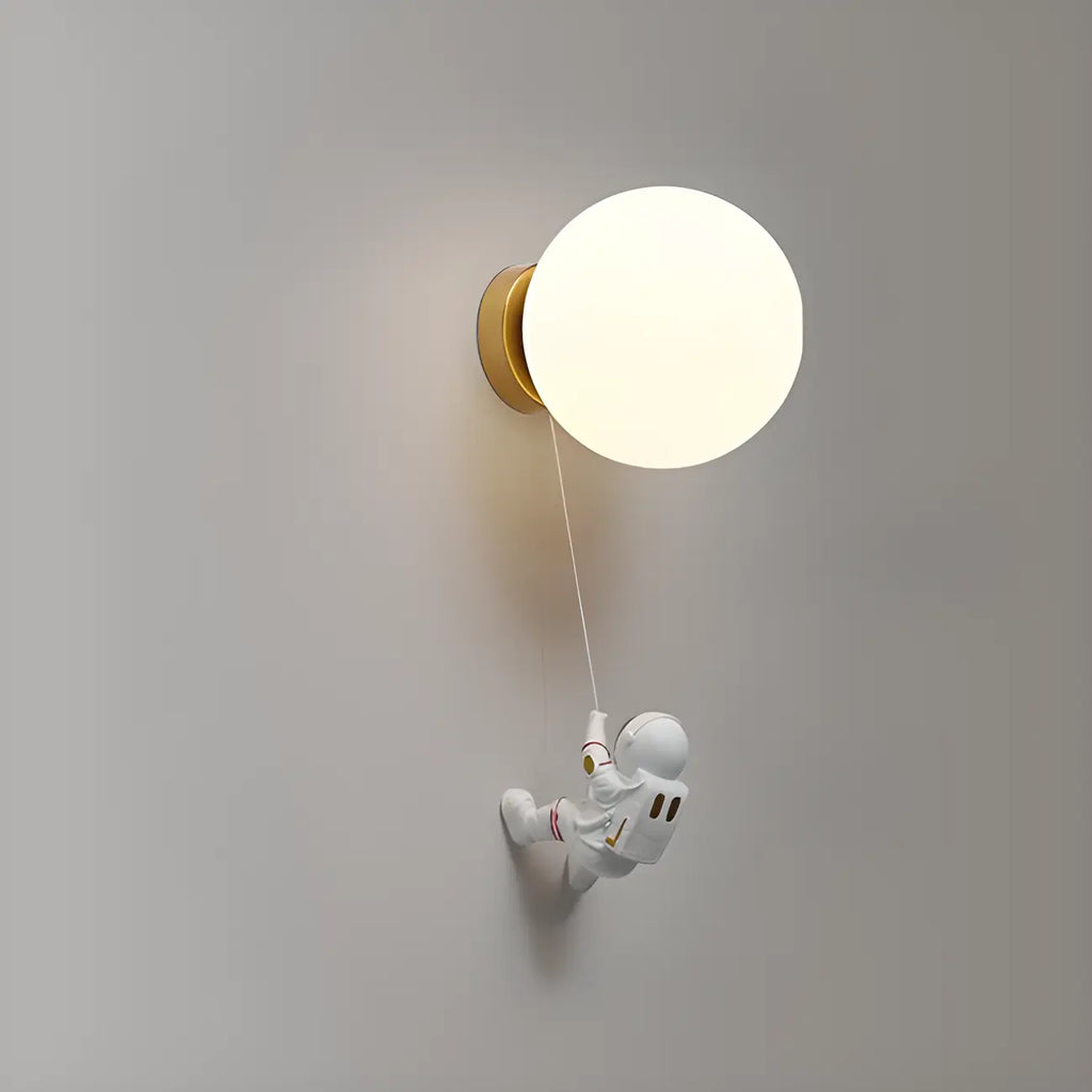 Applique murale LED Globe Astronaute pour chambre d'enfant
