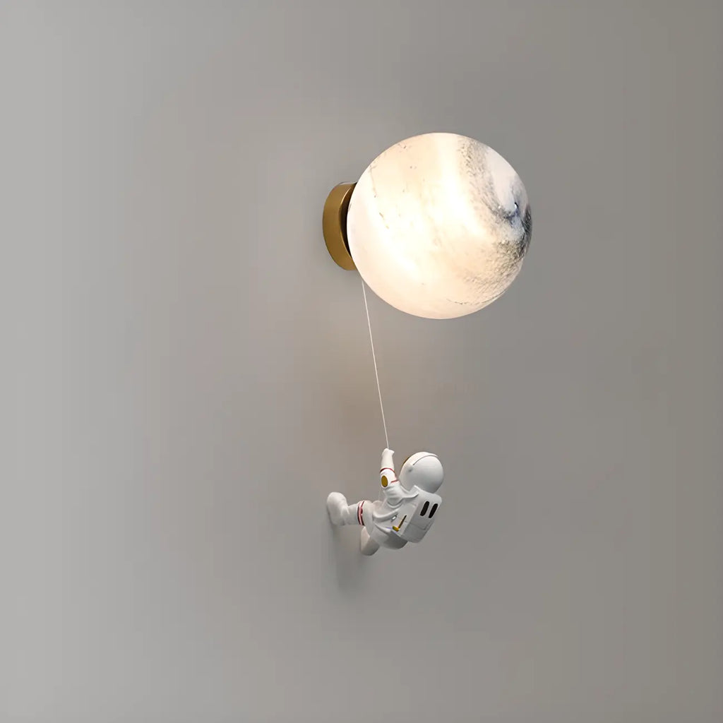 Applique murale LED Globe Astronaute pour chambre d'enfant