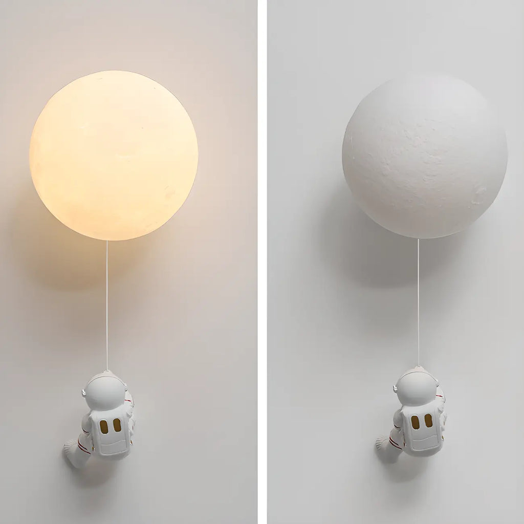 Applique murale LED Globe Astronaute pour chambre d'enfant