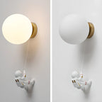 Applique murale LED Globe Astronaute pour chambre d'enfant