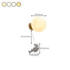Applique murale LED Globe Astronaute pour chambre d'enfant