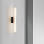 Applique murale LED cylindrique chromée minimaliste à lumière chaude