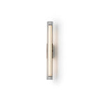 Applique murale LED cylindrique chromée minimaliste à lumière chaude