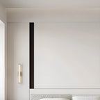 Applique murale LED cylindrique chromée minimaliste à lumière chaude