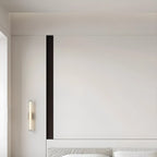 Applique murale LED cylindrique chromée minimaliste à lumière chaude