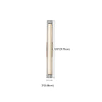 Applique murale LED cylindrique chromée minimaliste à lumière chaude