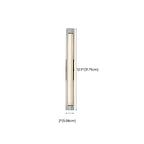 Applique murale LED cylindrique chromée minimaliste à lumière chaude