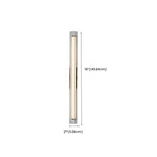 Applique murale LED cylindrique chromée minimaliste à lumière chaude