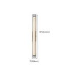 Applique murale LED cylindrique chromée minimaliste à lumière chaude