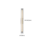 Applique murale LED cylindrique chromée minimaliste à lumière chaude