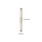 Applique murale LED cylindrique chromée minimaliste à lumière chaude