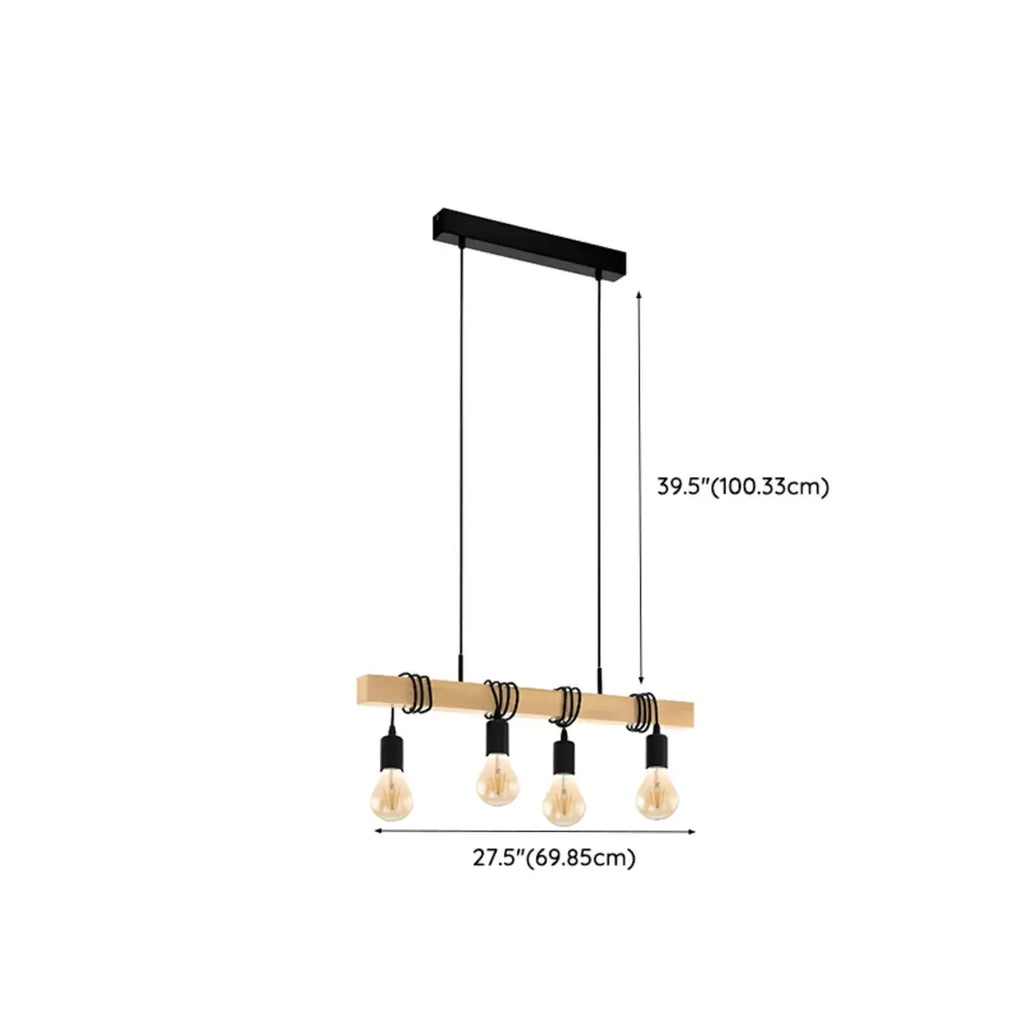 Suspension îlot en métal noir de style industriel en forme de losange pour cuisine