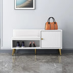 Banc de rangement à chaussures d'entrée avec assise rembourrée