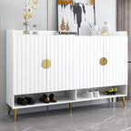 Banc de rangement à chaussures d'entrée avec assise rembourrée