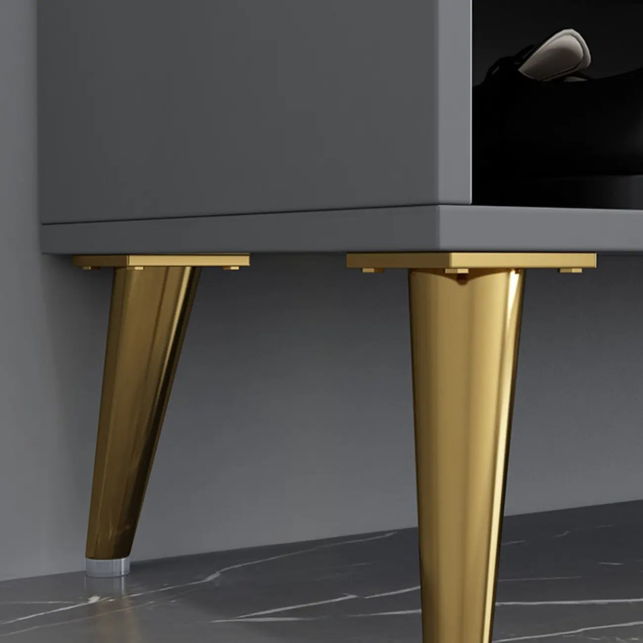 Banc de rangement à chaussures d'entrée avec assise rembourrée