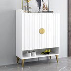 Banc de rangement à chaussures d'entrée avec assise rembourrée