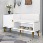 Banc de rangement à chaussures d'entrée avec assise rembourrée