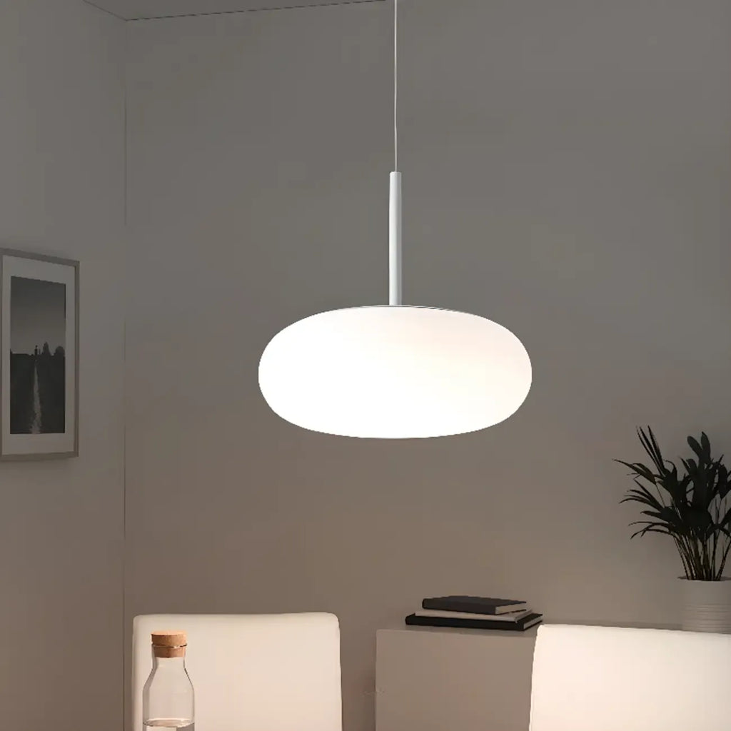 Suspension de cuisine blanche moderne et réglable à 3 niveaux d'intensité lumineuse LED