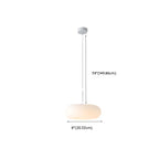 Suspension de cuisine blanche moderne et réglable à 3 niveaux d'intensité lumineuse LED