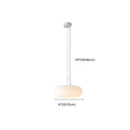 Suspension de cuisine blanche moderne et réglable à 3 niveaux d'intensité lumineuse LED