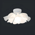Plafonnier semi-encastré LED élégant à motif floral pour chambre