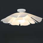 Plafonnier semi-encastré LED élégant à motif floral pour chambre