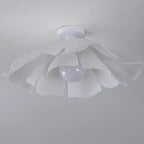 Plafonnier semi-encastré LED élégant à motif floral pour chambre