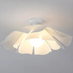 Plafonnier semi-encastré LED élégant à motif floral pour chambre