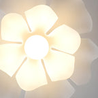 Plafonnier semi-encastré LED élégant à motif floral pour chambre